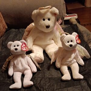 NWT TY BEANIE BABIES HALO, HALO II & BUDDY